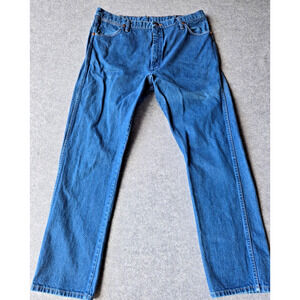 Wrangler Jeans Men's Cowboy Cut Original Fit 13MWZ Blue 38x32 100% Cotton